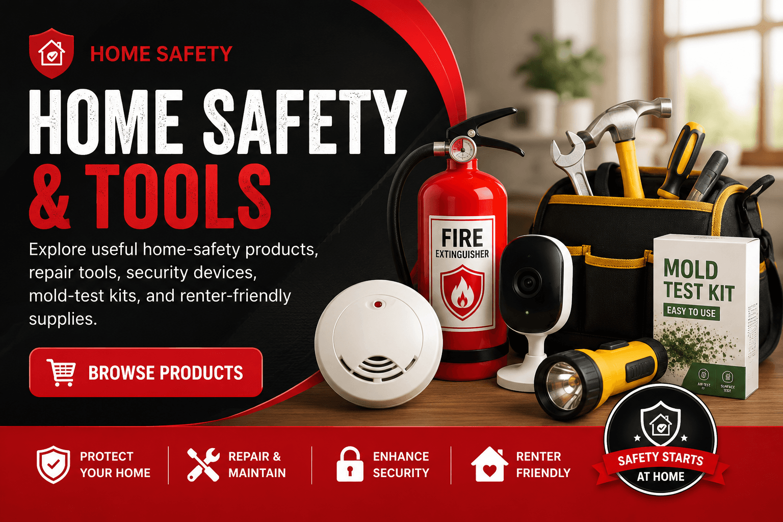 Home Safety & Tools banner